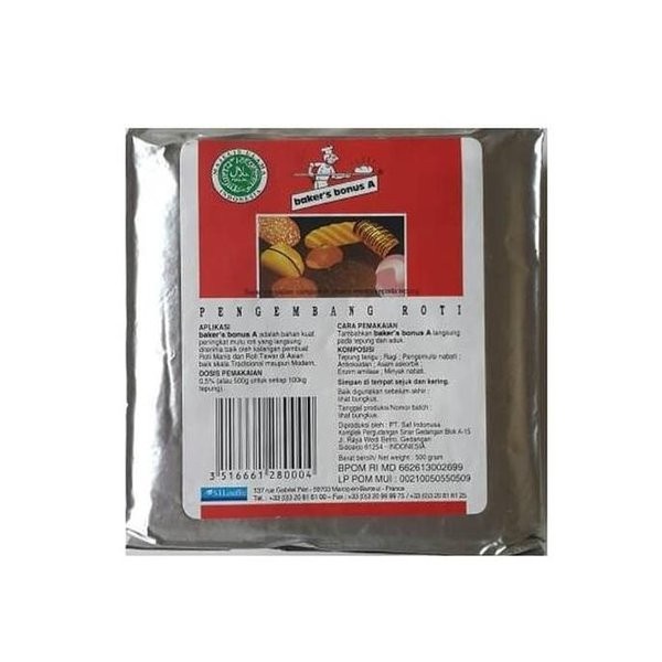 

Promo Bread Improver Bakers Bonus A 500 Gr / Pengembang Pelembut Roti