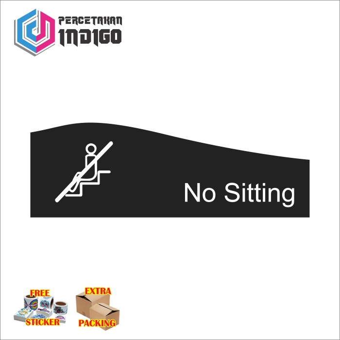 

Promo sign akrilik acrylic papan no sitting Keren