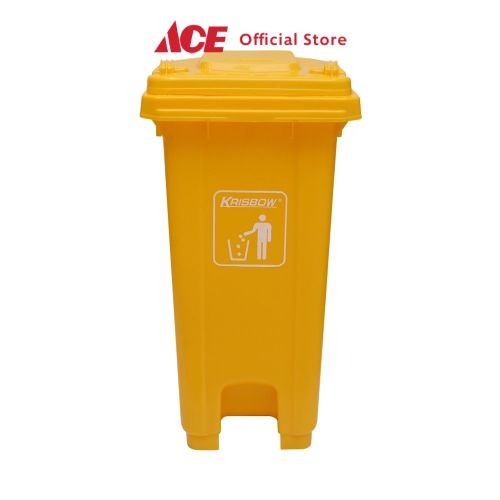 ACE - KRISBOW 120 LTR TEMPAT SAMPAH PLASTIK OUTDOOR - KUNING