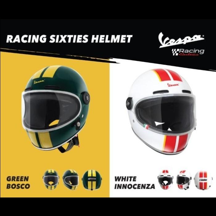 Helm Vespa Racing Sixties Green Bosco Limited Edition