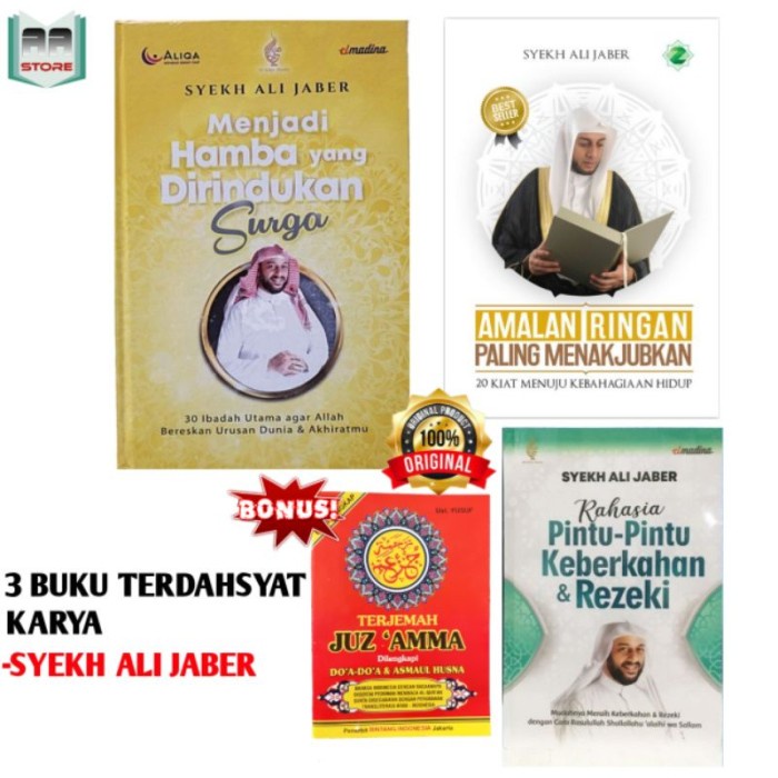 

sale PAKET BUKU SYEKH ALI JABER (Menjadi Hamba,Amalan Ringan,Pintu Berkah) Termurah