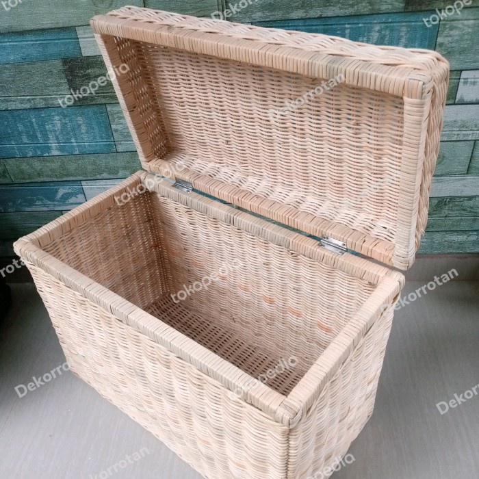 Promo Keranjang Rotan Tutup Box Besar
