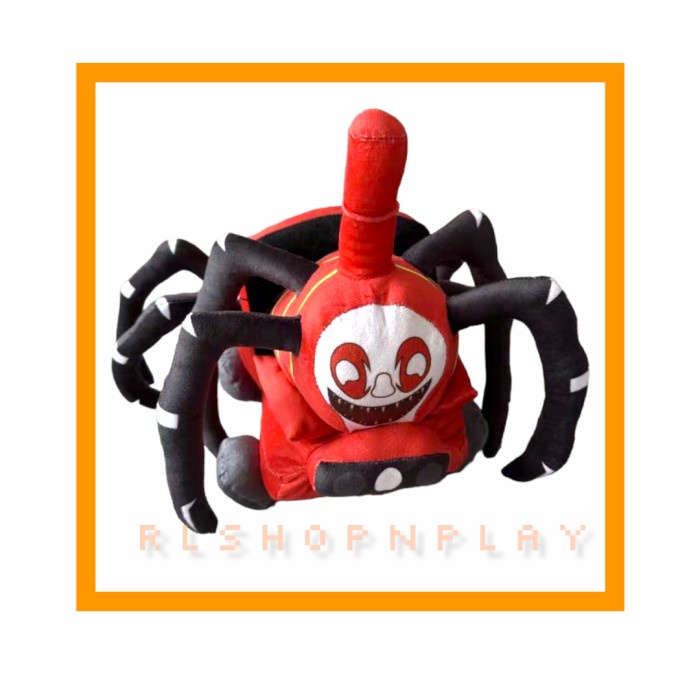 Boneka Mainan Roblox Choo Choo Charles Kereta Api Laba Laba