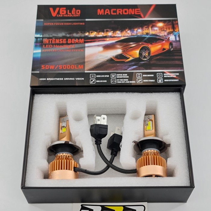 [Original] Turbo Led Macrone V6 H4 Terbaru