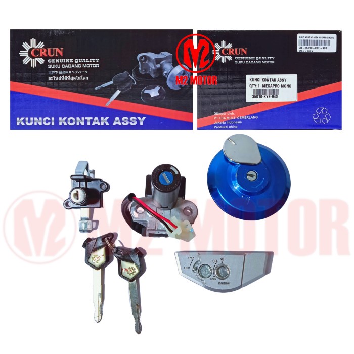 Kunci Kontak Set Kunci Kontak Assy Megapro Mono Crun
