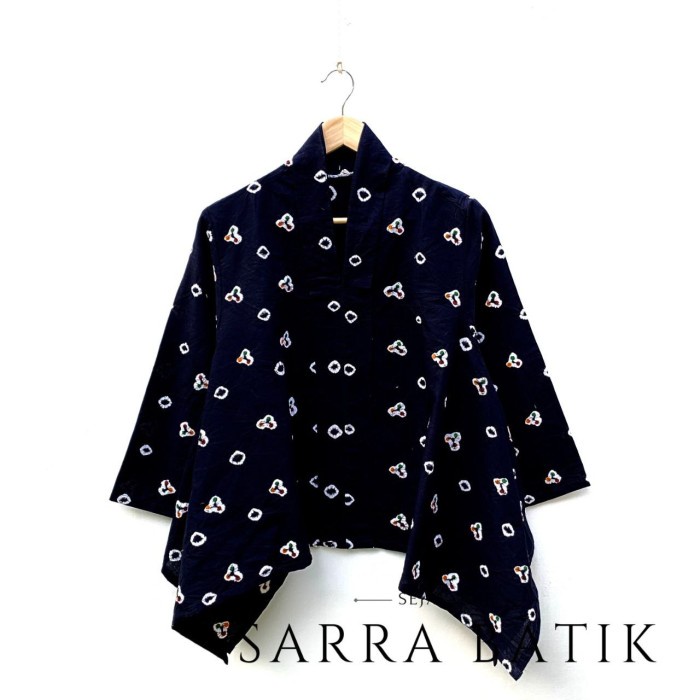 Premium Blus Kartini Jumputan Warna Cerah Batik Kutubaru Kebaya Katun