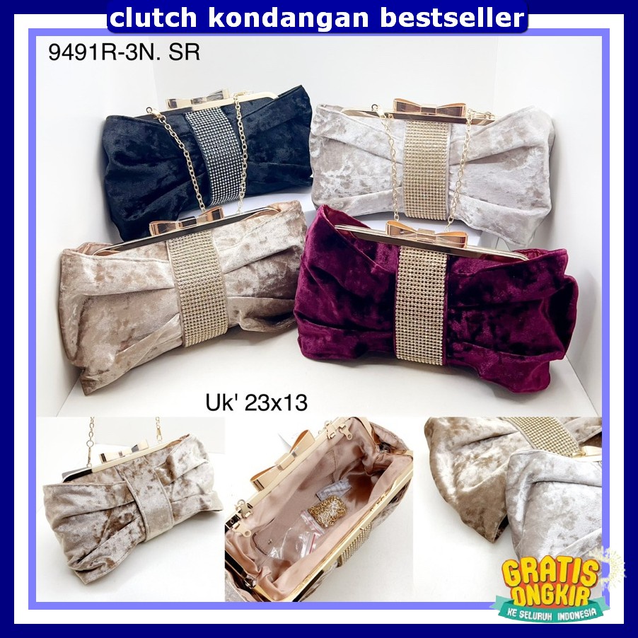 Clutch Bag Wanita Import Premium Tass Kecil Resepsi Wsnita Tas Pesta Mewah Import Taa Pouch Cewe Kon