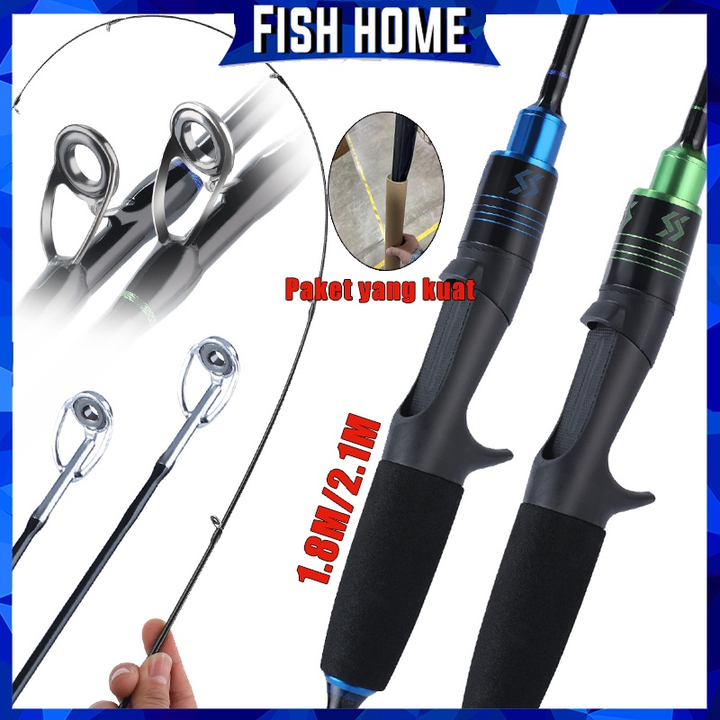 Sougayilang Fishing Rod Joran Pancing 2 Bagian Joran Pancing Joran Kabel Sutet Joran Casting Joran