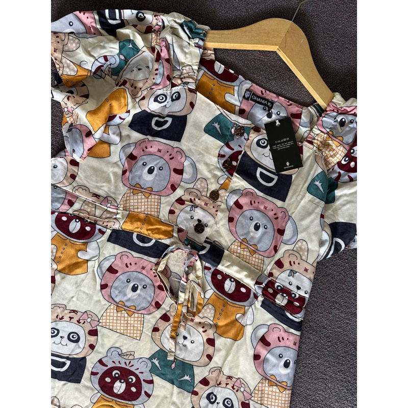 [LIMITED] BEST PRODUCT Home Dress Squere Neck With Draw Core Busui By Ghania.id