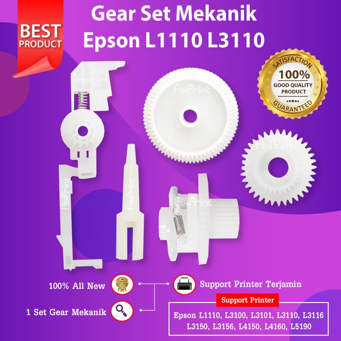 Gear Set Mekanik Printer Epson Ecotank L3110 L1210 L3210 L3156 New Promo Terbaru