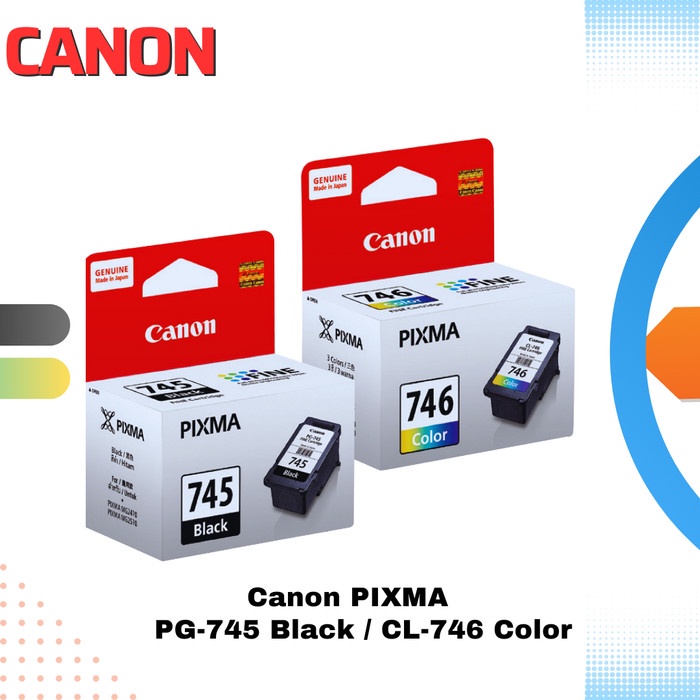

Sarila 1 Set Tinta Printer Canon 745 Black Canon 746 Color Original