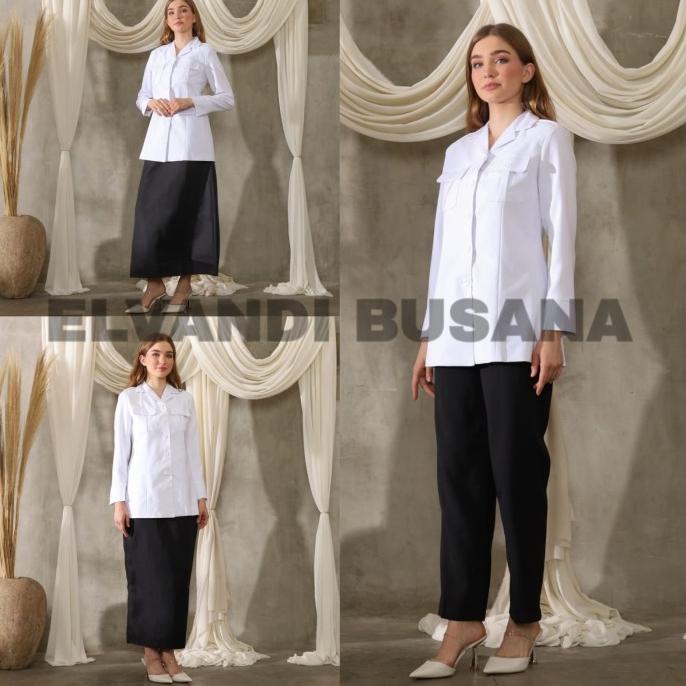 B&V Blazer PNS ASN Baju Dinas Setelan Jas PDH Wanita - 7005 PH