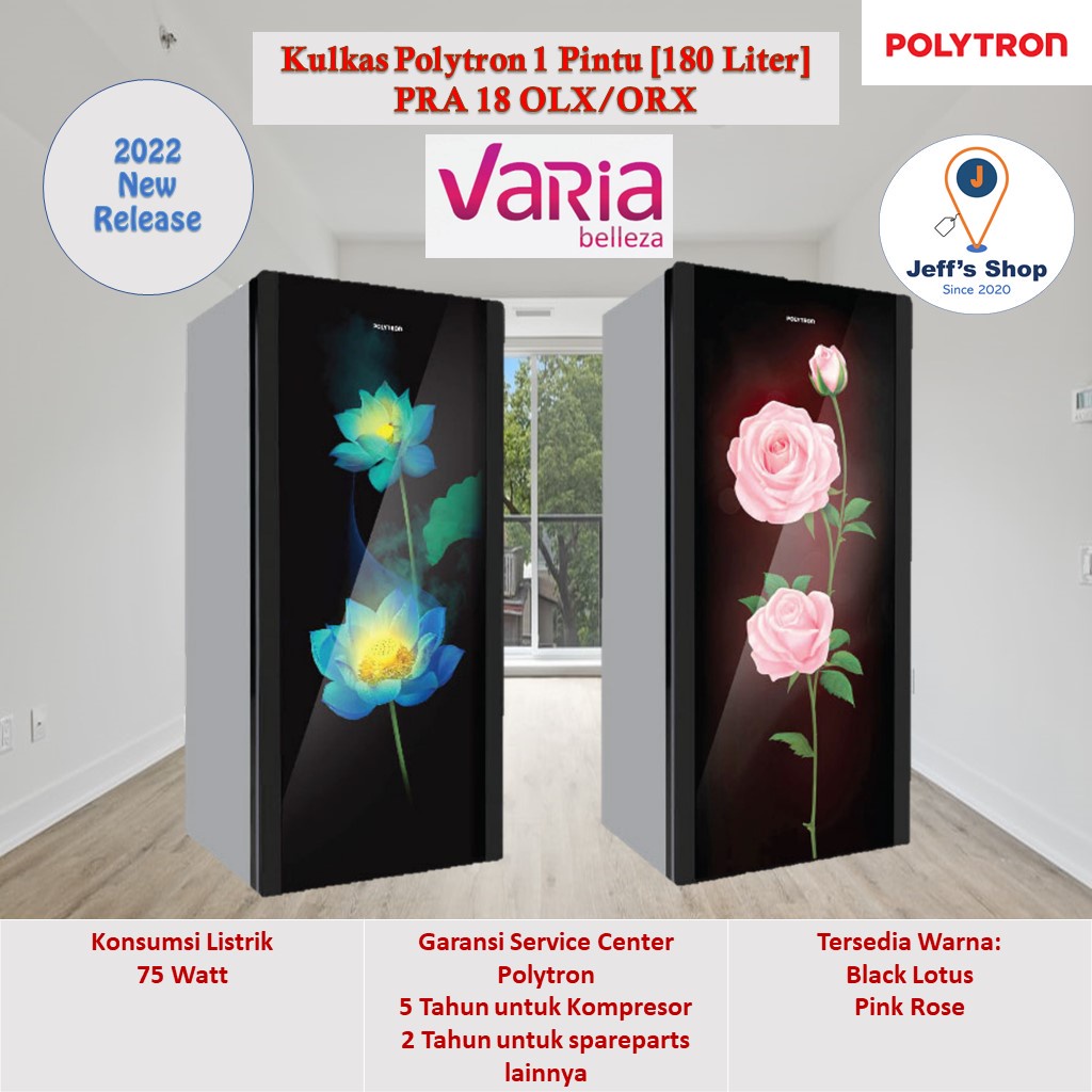 Kulkas Polytron 1 Pintu [180 Liter] [Varia Belleza] PRA 18 OLX/ORX