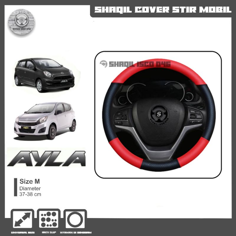 Sarung Stir Mobil Daihatsu Ayla, Cover Stir Mobil