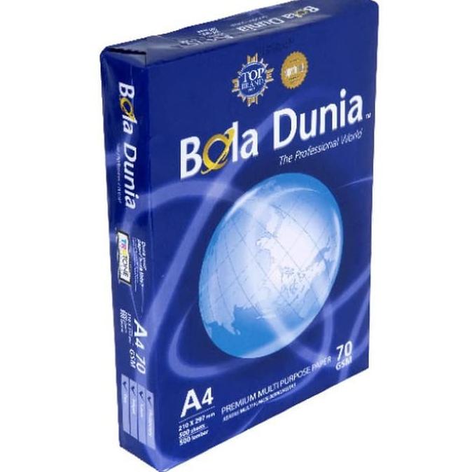 

Trend - KERTAS BOLA DUNIA 70GR A4 / KERTAS FOTOCOPY / KERTAS PRINT / 70 A4 / A4 70 / PAPER / HVS ,,