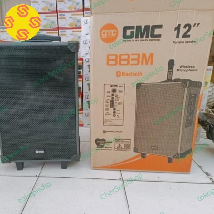 GMC 883M Speaker Portabel/Ampli Meeting BLUETOOTH 12 inch