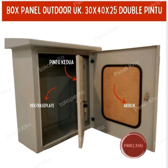 Box Panel Outdoor Double Pintu 30X40X25 Plat 1.2Mm