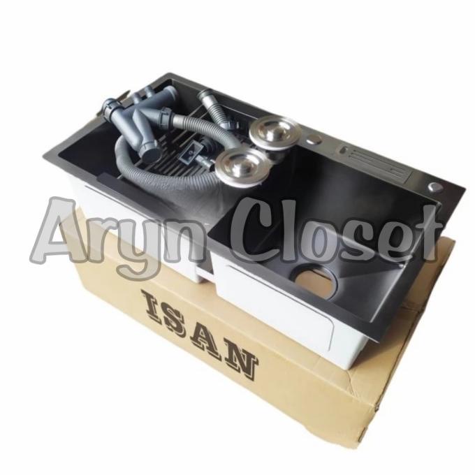 kitchen sink ichsan 2 lubang black