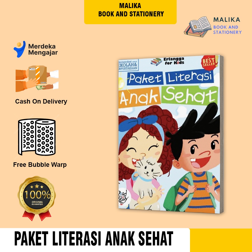 Buku Dongeng Cerita Anak Paket Literasi Anak Sehat Anak Tk Paud