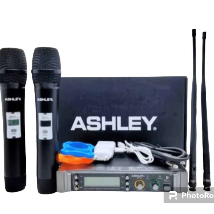 Werles Wirles Mic ASHLEY MC PRO Wireless Microphone 2 Mik Genggam