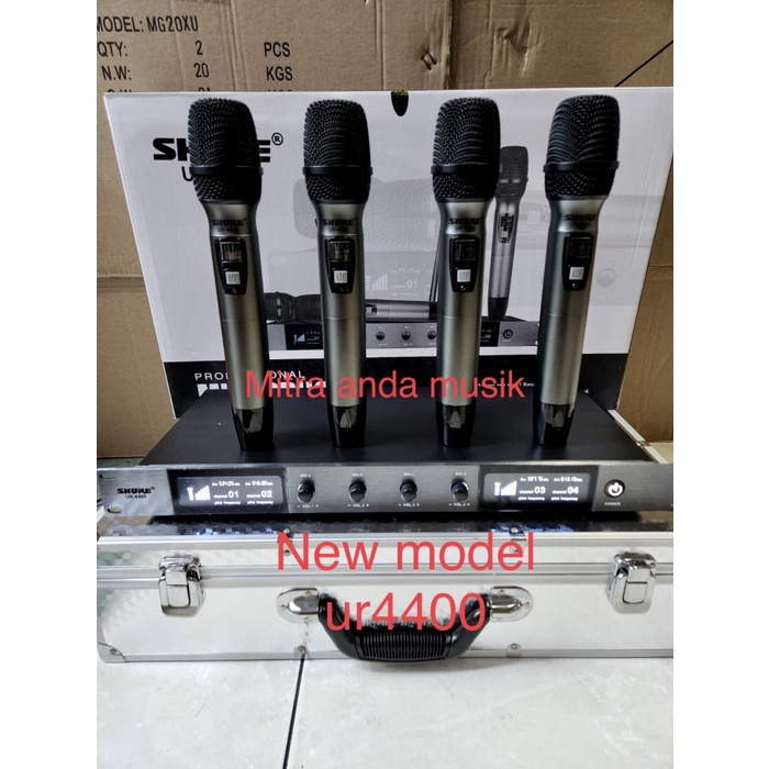 Mic wireless shure ur4400 4 mic handheld