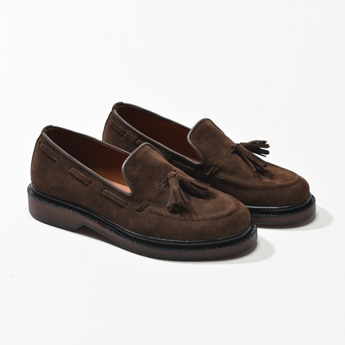 Tassel Loafer Floody Blue Crosstown Suede
