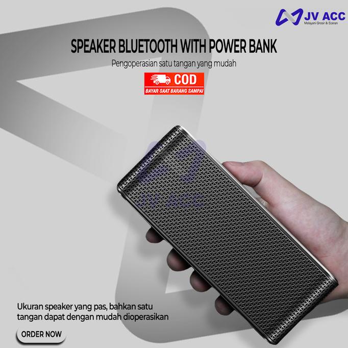 NVN-X6 SPEAKER BLUETOOTH WITH POWER BANK 3000MAH WIRELESS BLUETOOTH