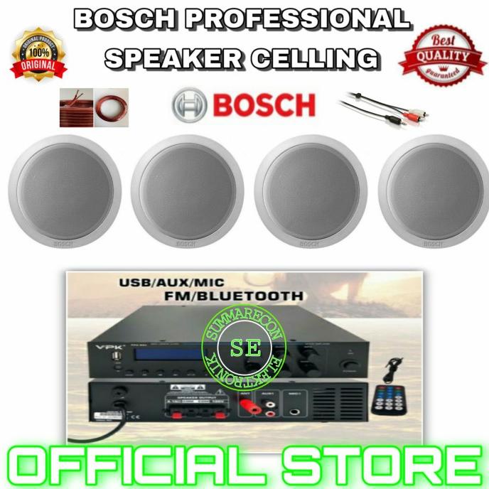 paket speaker ceiling cafe original bosch 4 speaker bluetooth usb mp3