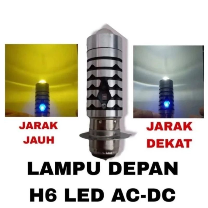 Lampu Utama Bohlam Depan Led H6 35Wat Laser Yellow Putih Plus Senja Biru Ac Dc Motor Bebek Dan Matic