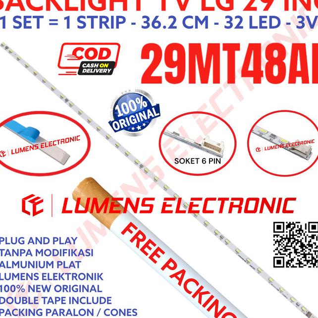Baru BACKLIGHT TV LED LG 29 INC 29MT48 29MT48AF 29MT AF LAMPU BL SMD LIDI KX 201