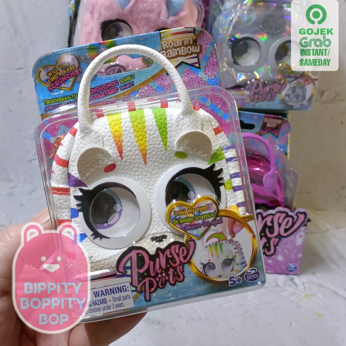 Purse Pets Micro, Collectible Mini Purse - Roarin Rainbow Ready