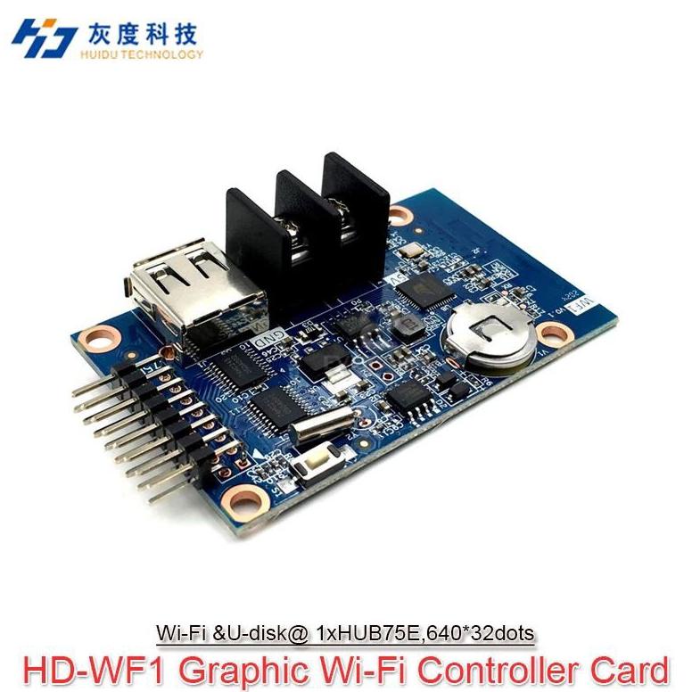 Big Sale Controller Huidu HD-WF1 HD WF1 WifI RGB Full Color Panel Module Modul LED P10 Running Text 