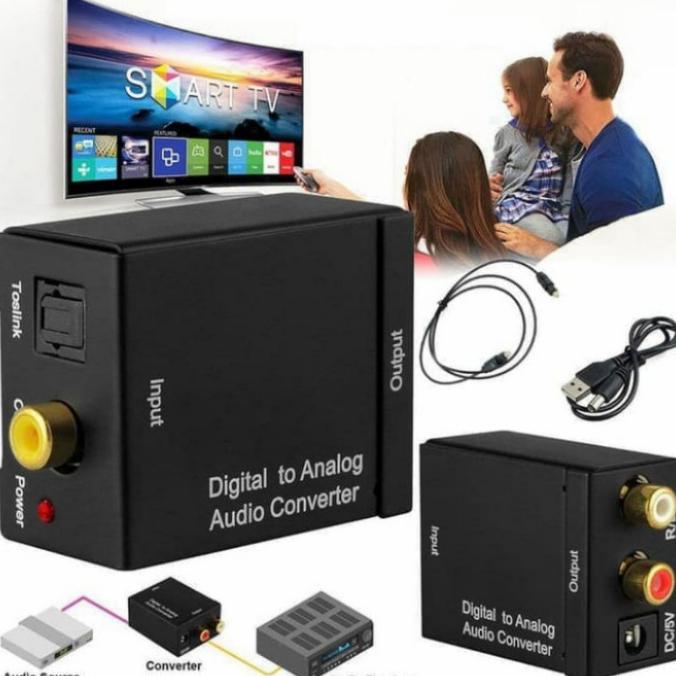 audio converter digital to analog dari smart tv ke amplifier/speaker |Bagus|Top