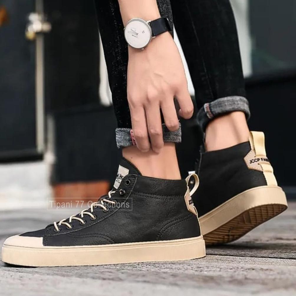 PROMO SEPATU SNEAKERS PRIA SEPATU PRIA MODEL TINGGI DT02 SNEKERS SHOES HANYA HARI INI