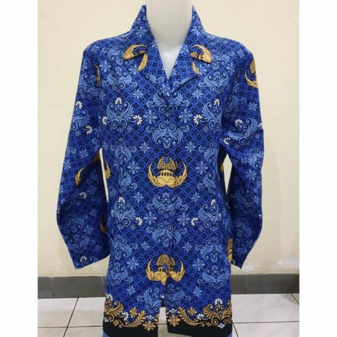 Sutra Putih-Seragam Batik PNS Wanita KORPRI-Badan Full Furing