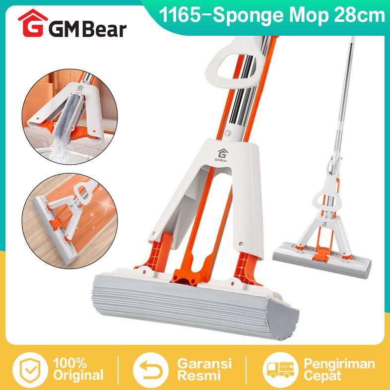 GM Bear Alat Pel Lantai Spons 1165 - Sponge Mop 28cm Alat Pel Lantai Karet Praktis