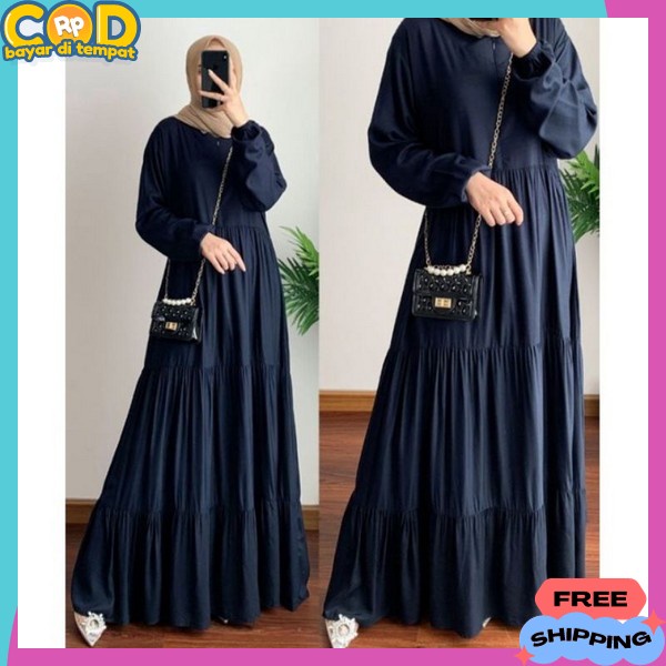 Wanita Lebaran Games Elegan Gamus Dress Kekinian Cewek Games Gamis Terbaru Gsmis Ghamis Pengajian Ga