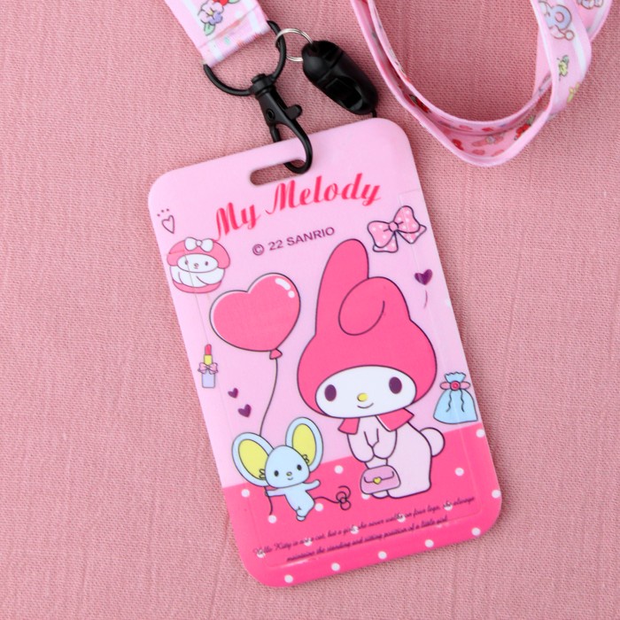 

Nametag Holder Lanyard Karakter Lucu Hello Kitty My Melody Kuromi Promo Terbaru