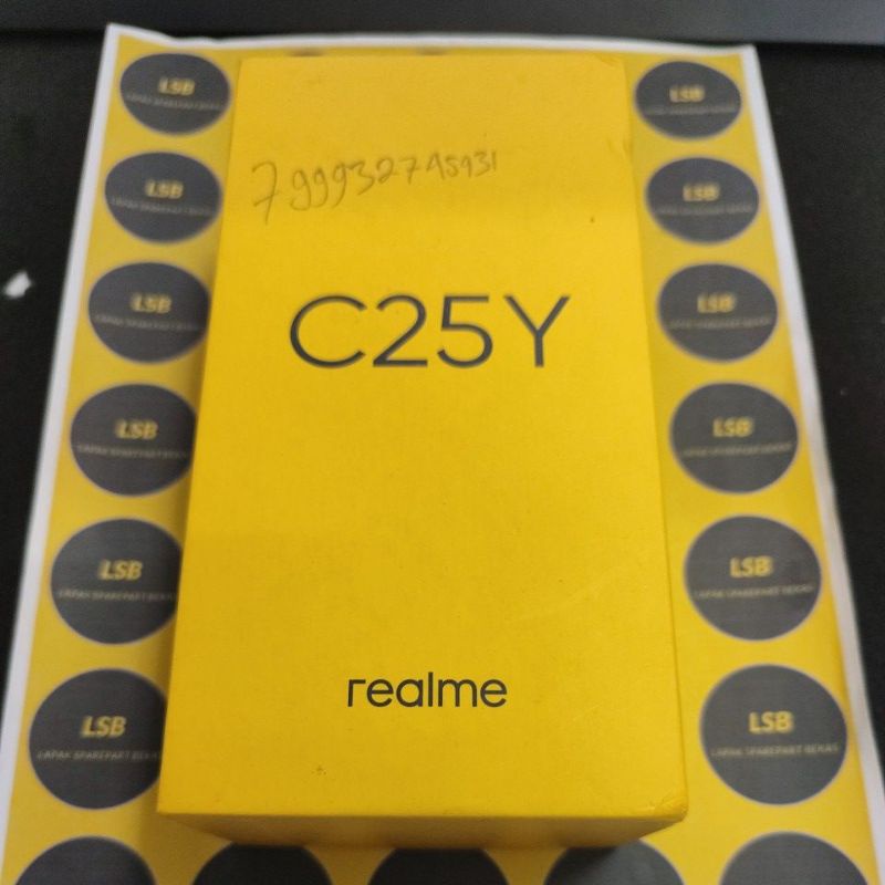 DUS BOX HANDPHONE REALME C25Y ORIGINAL BEKAS