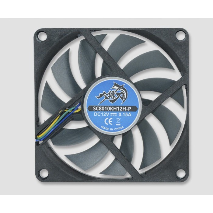 SCYTHE Kaze Hachi 80 mm 8 cm Fan Slim PWM 3000 RPM Case CPU non RGB