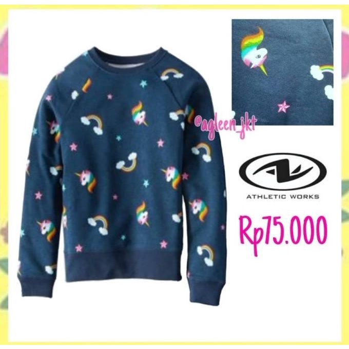 sweater anak motif unicorn