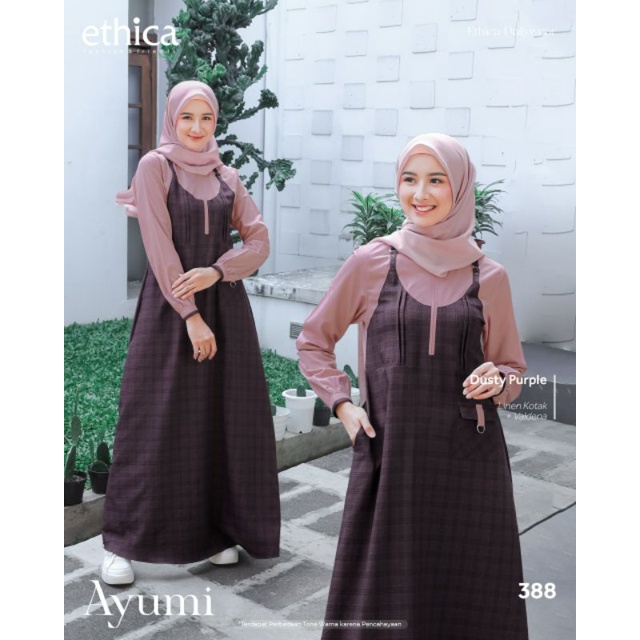 GAMIS MOTIF KOTAK AYUMI 388 by ETHICA