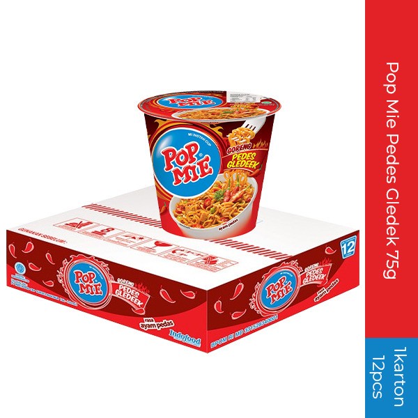 

Mie Instan Cup Pop Mie Pedes 75gr / Karton (Isi 12 Cup)