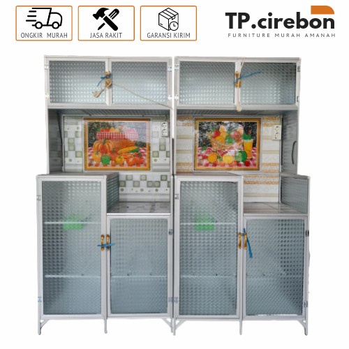 Promo Rak Piring 2 Pintu Rak Piring Alumunium Rak Piring Cirebon Murah Tegal