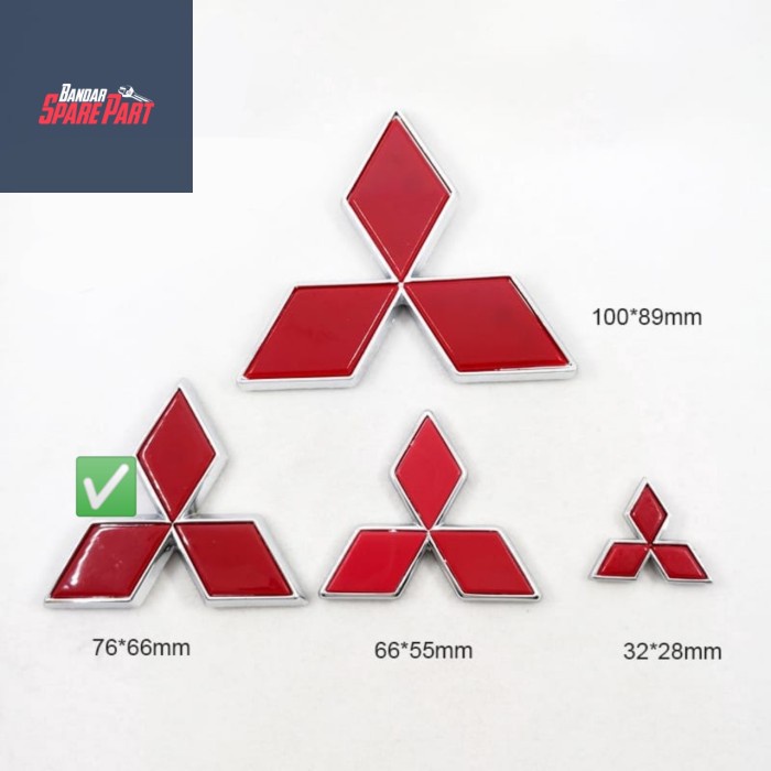Cod Emblem Segitiga Berlian Mitsubishi Galant Lancer Cb Ck Evo 4 Kode Ema068