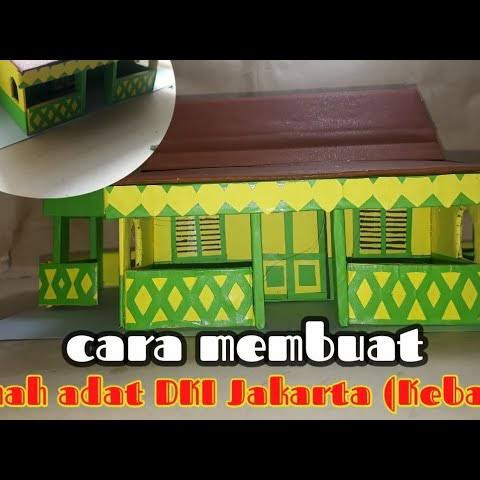 Miniatur Rumah Adat Betawi Kardus Promo Terbaru