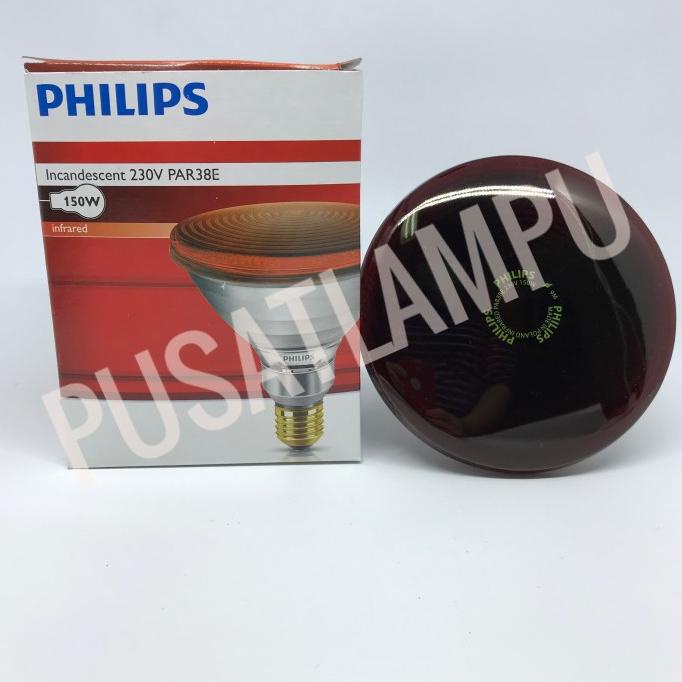 Lampu Philips Incandescent 230V PAR38E 150W Infrared Infraphil