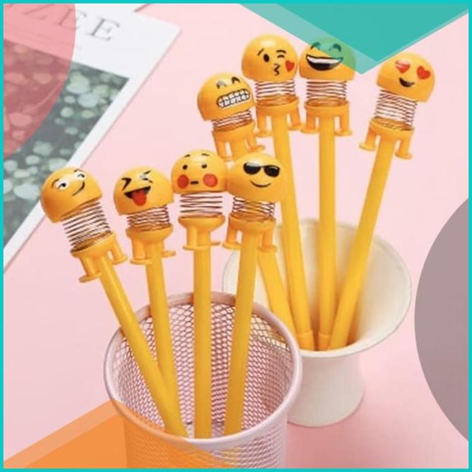 

Pulpen emoji karakter spring doll pen emoticon / pena emo 20JVLZ3 suk