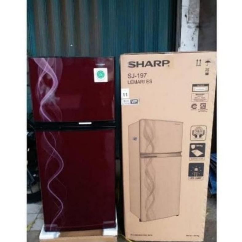 DS Sharp SJ-197ND-VP kulkas Lemari Es 2 pintu  NO FROST wilayah Semarang harr