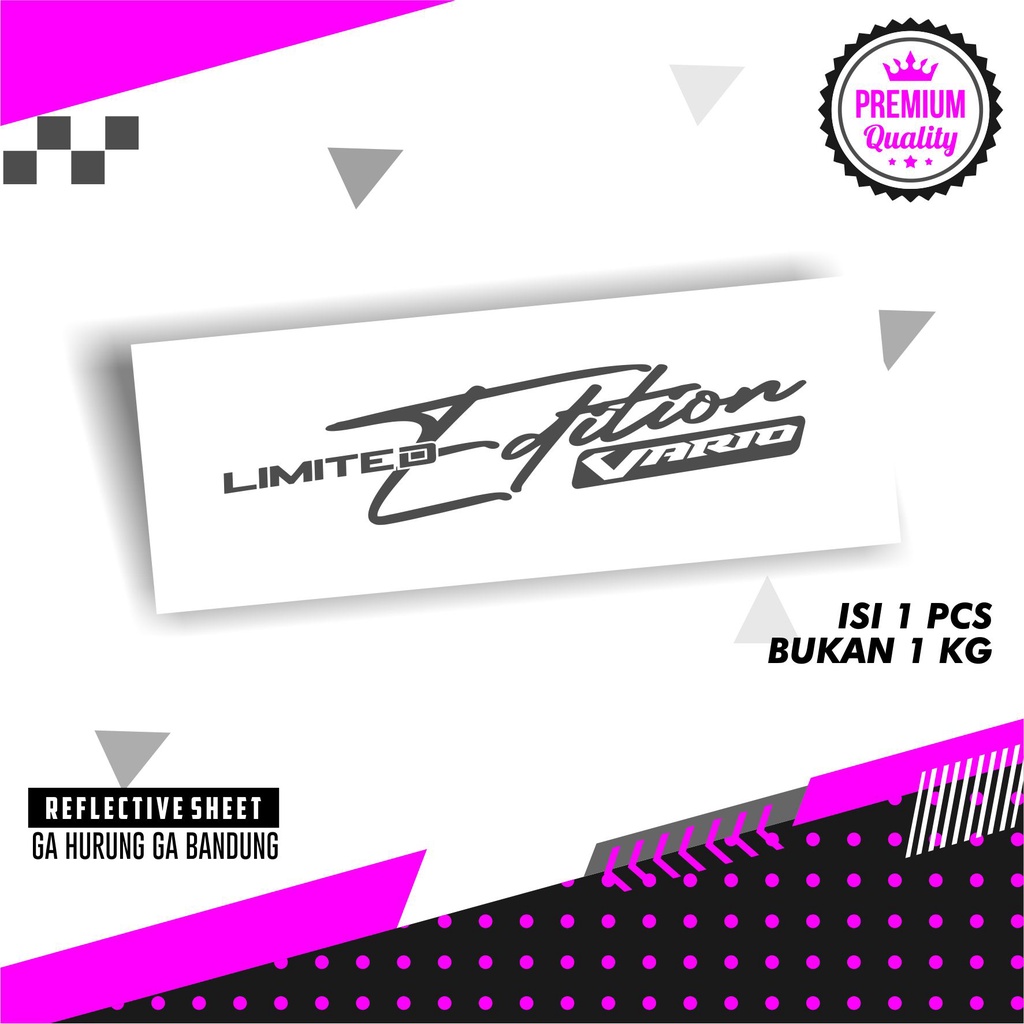 Stiker Motor VARIO Viral Keren Vario 125 155 Limited Edition Premium Stiker